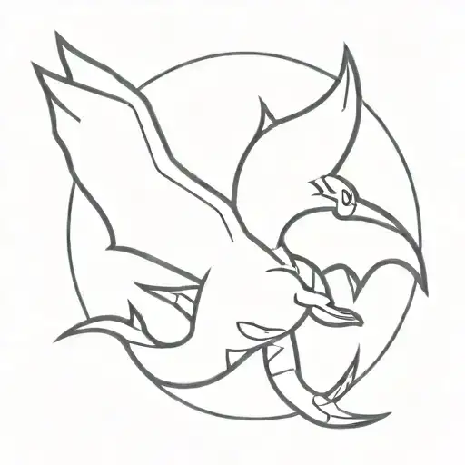 Lugia Pokemon Flying