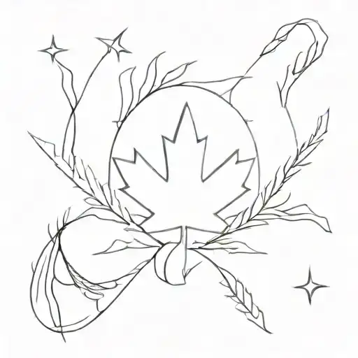Make Me A Simple Tattoo Idea Mixed Between Latvia & Canada Military