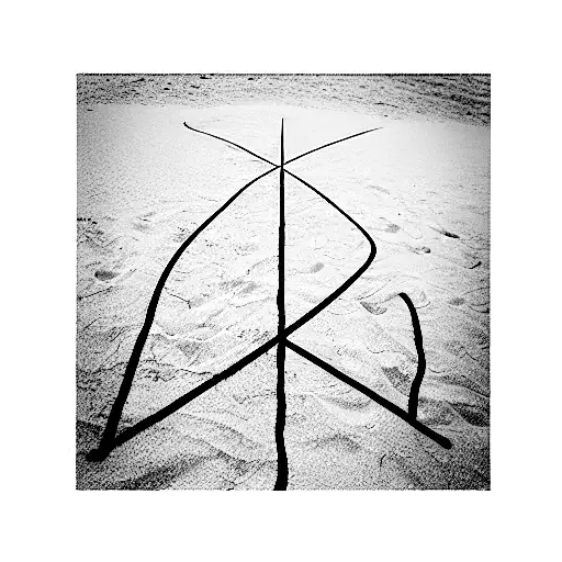 Minimal Beach Volleyball Court