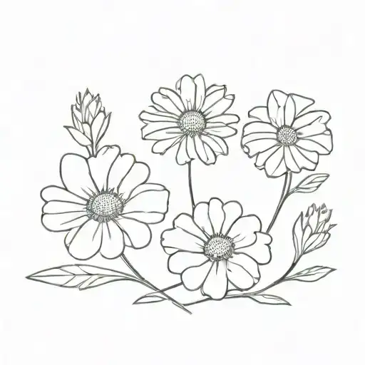 Daisy And Carnation Flowers