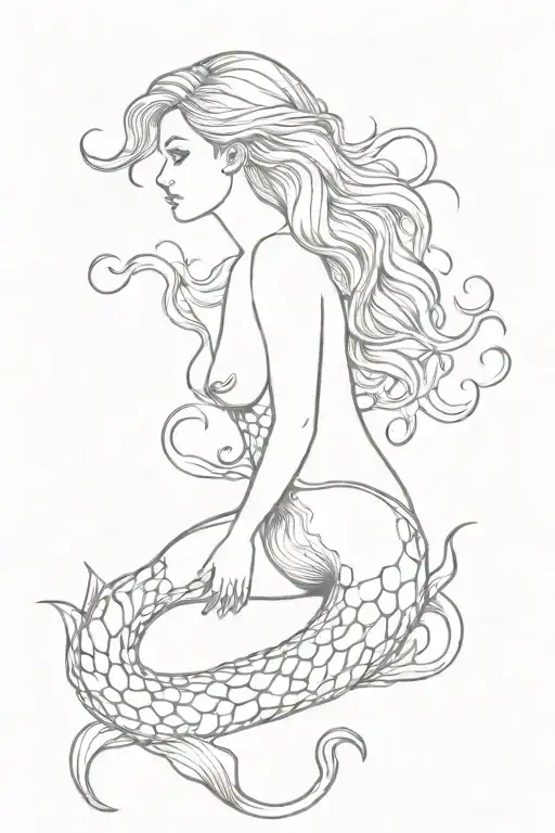 Mermaid On Big Seahorse