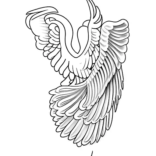 Wings Of Freedom Tattoo On Female Back Delicate And Fine With Minimum Detail