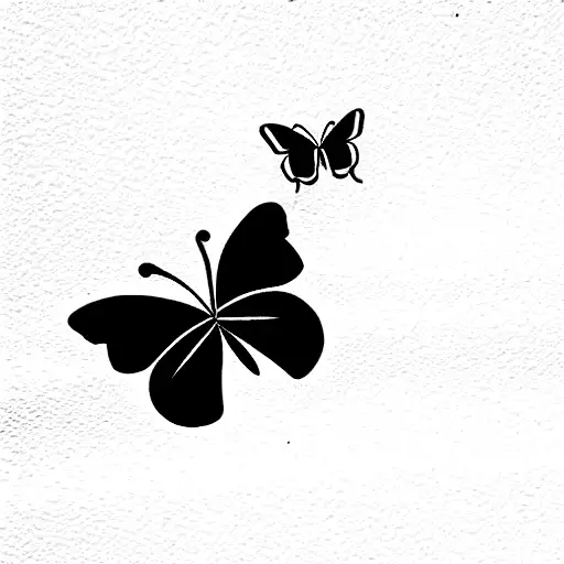 Dainty Butterfly That Also Incorporates A Loved One Passing Away