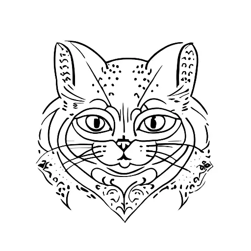 Very Simple But Cute Cat