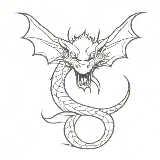 Dragon That Look Like A Serpent Head In My Hands