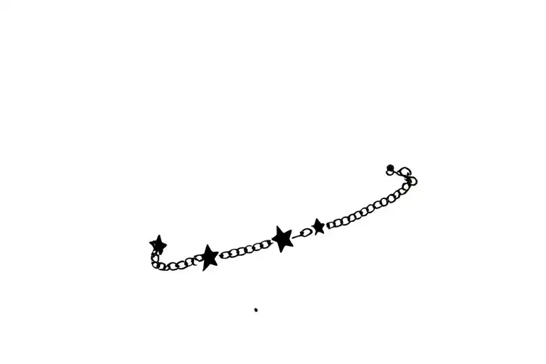 Star Bracelet On The Wrist