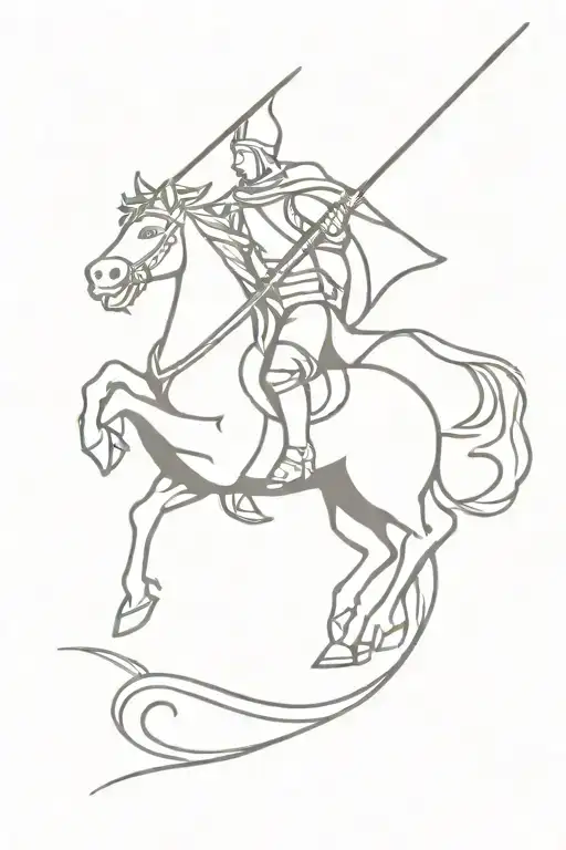 Saint George Defeats The Dragon