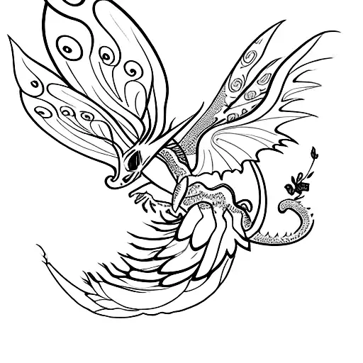 Book With Flowers Fairywings Dragon Butterfly