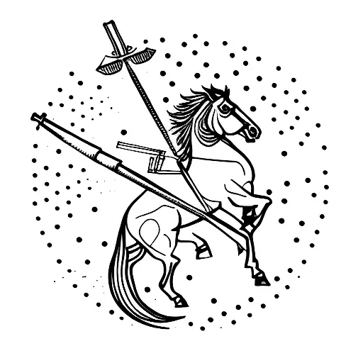 Sagittarius With Cresent Moon