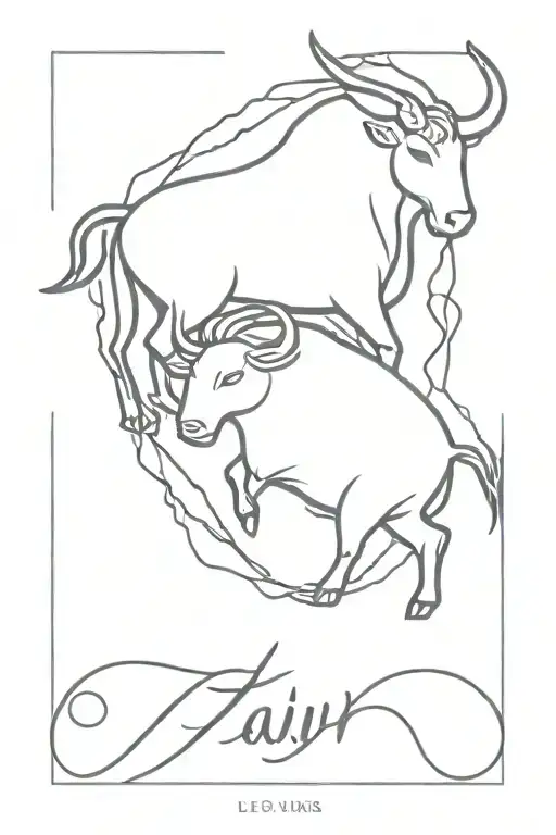 Leo And Taurus Zodiac Symbol