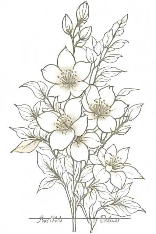 April And December Birth Flower Bouquet