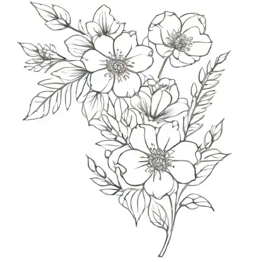 Birth Flower Bouquet