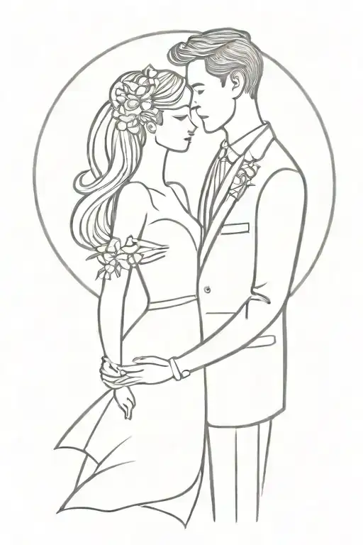 Wedding Bride And Groom