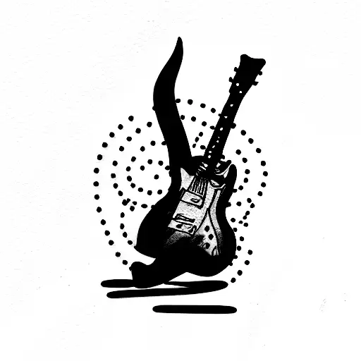 Keith Richards With Guitar