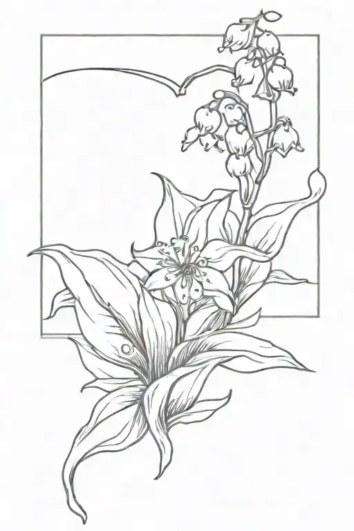 Single Lilly Of The Valley And A Book