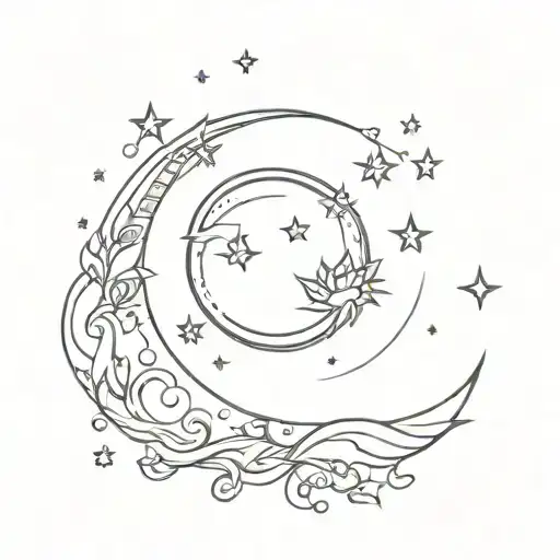 Moon Sun And Stars
