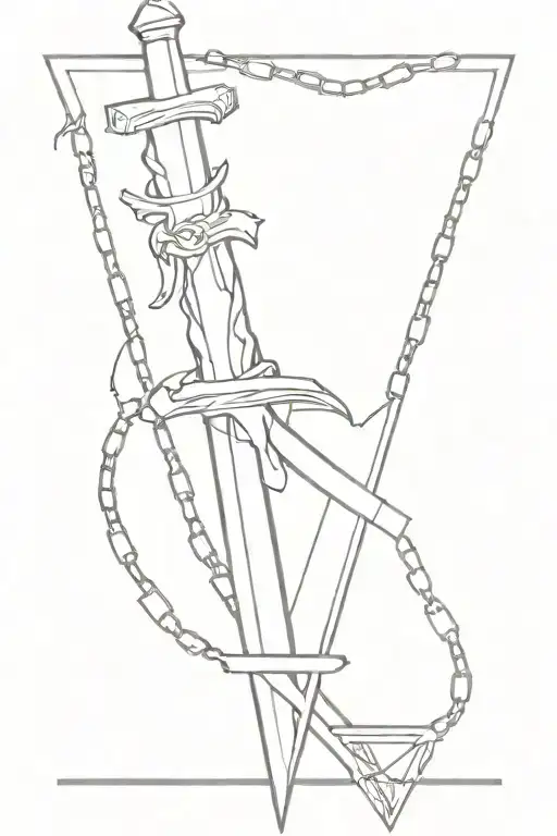 Judgement Chain Of Kurapika With Dagger At The End