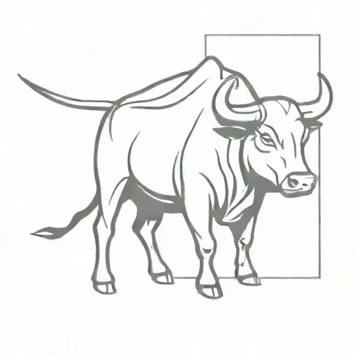 A Bull Sketch Style