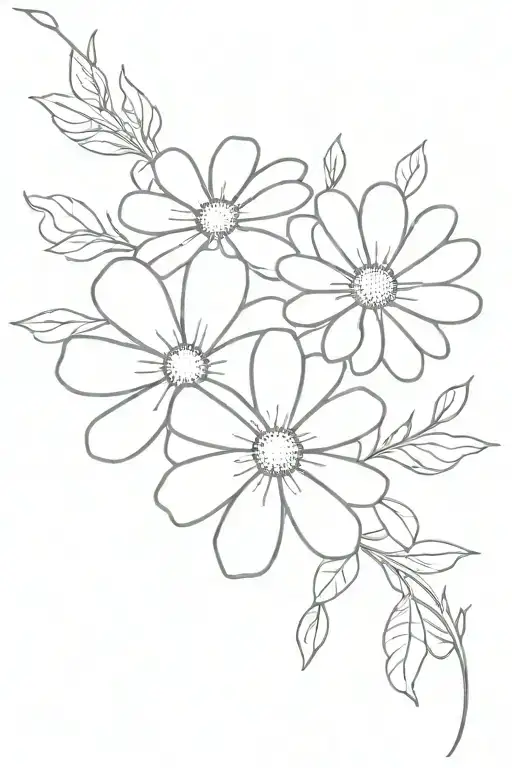 Nature Elements Like Daisy Flowers