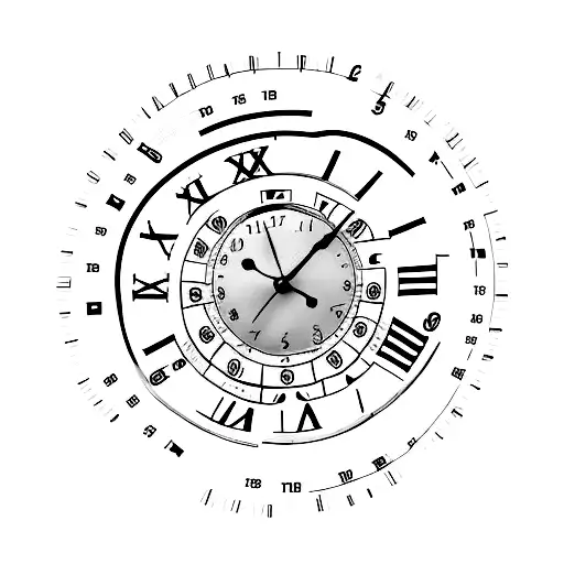 Clock With Roman Numeral Only 1-4 Numbers