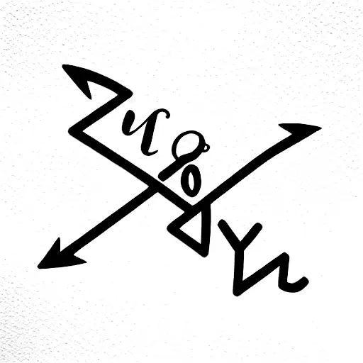 Arrow With The Word Joy