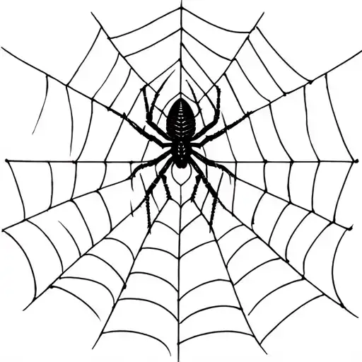 Spider Weaving A Web