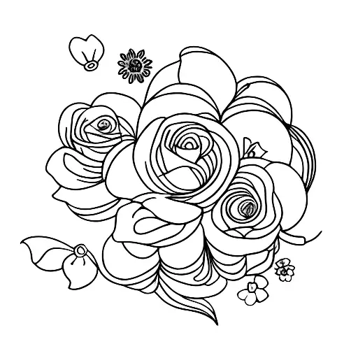 Four Flower Friends Girl