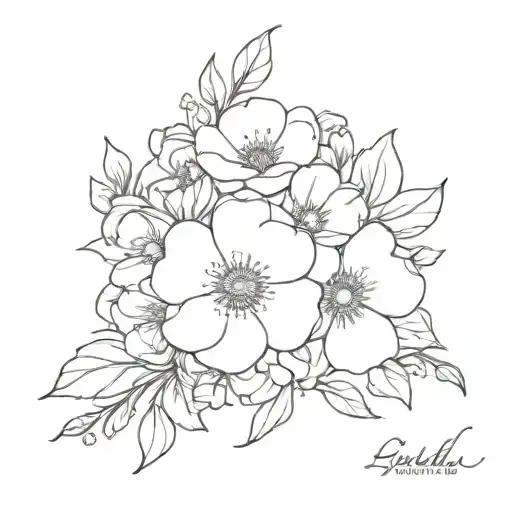 September Birth Flowers Thigh Braclet