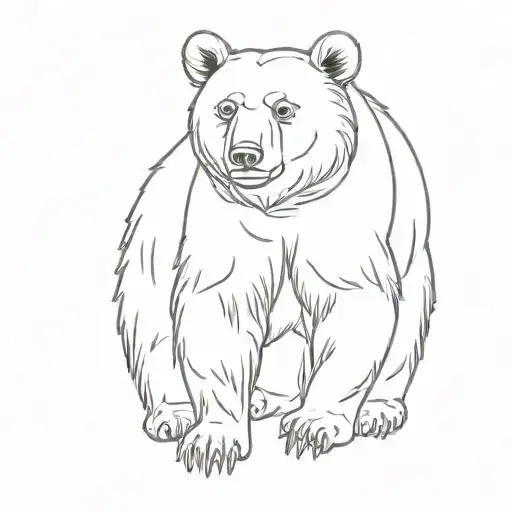 Asiatic Black Bear Standing Tall