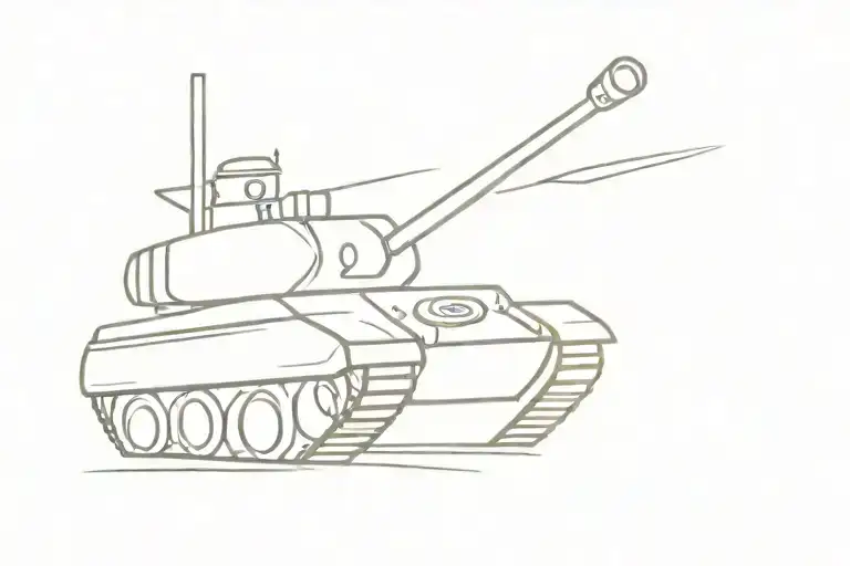 Cartoon Military Tank