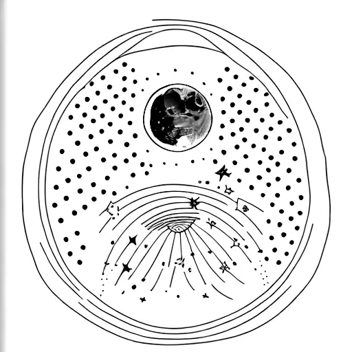 Moon And Star And Leter O And J