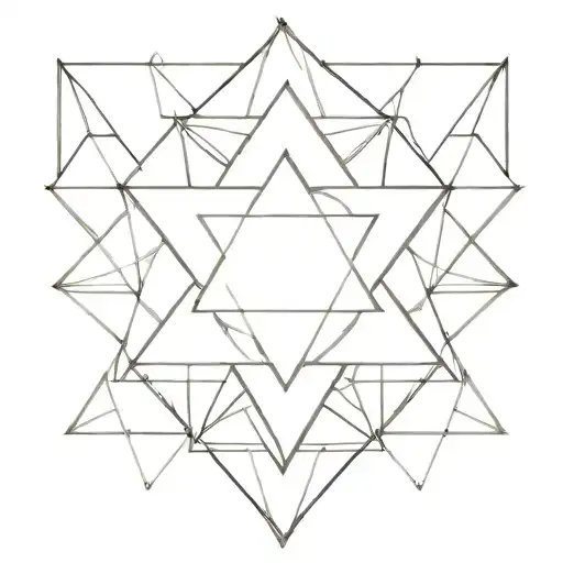 Star Of David Geometric Mandala Design