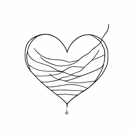 Fine Line Plane Palm Heart