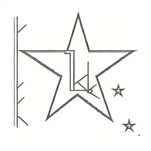 Letter Hk Initial With Star