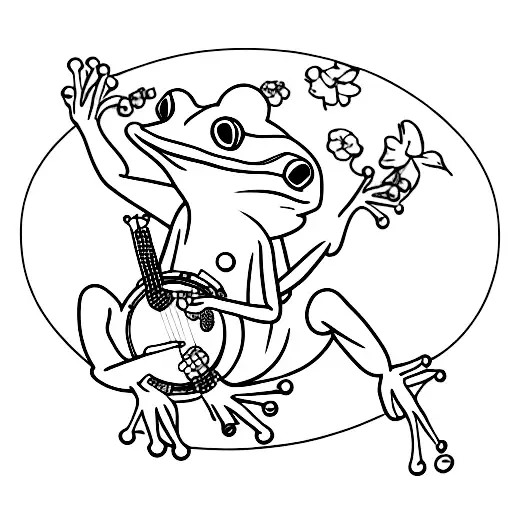 Frog With Banjo
