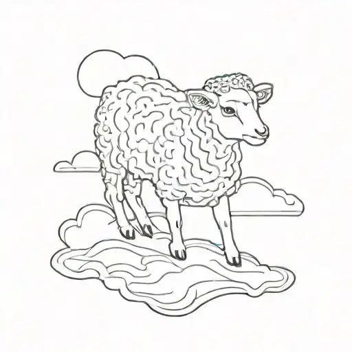 Cloud Lamb Laying