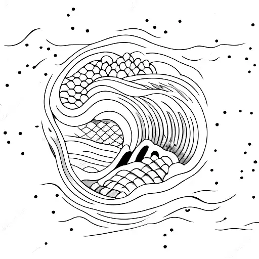 Ocean Waves Made Out Of Cherry Fruit