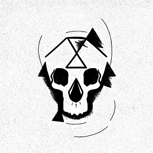 Skull With Triangule