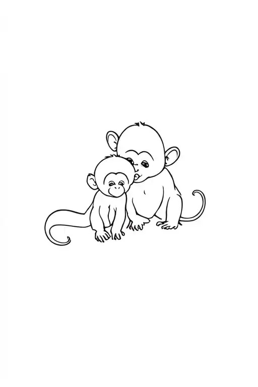 2 Baby Monkeys