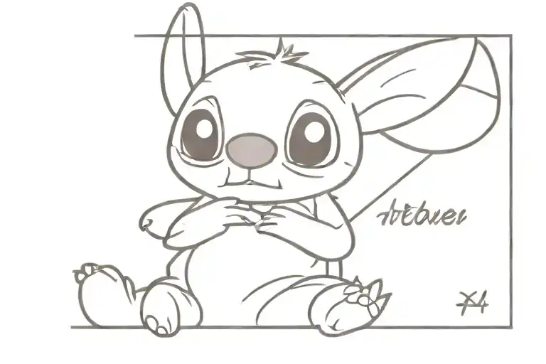Stitch Holding The Word A Little Broken But Still Good