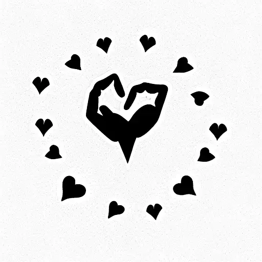 Satan Making A Heart Symbol With Hands