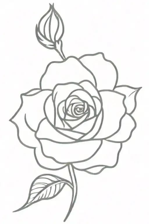 The Word Redeemed As The Stem With A Rose At The Top