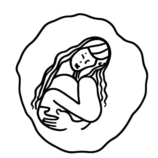 Mother Holding Small Daughter On Her Hands In A Swimsuit