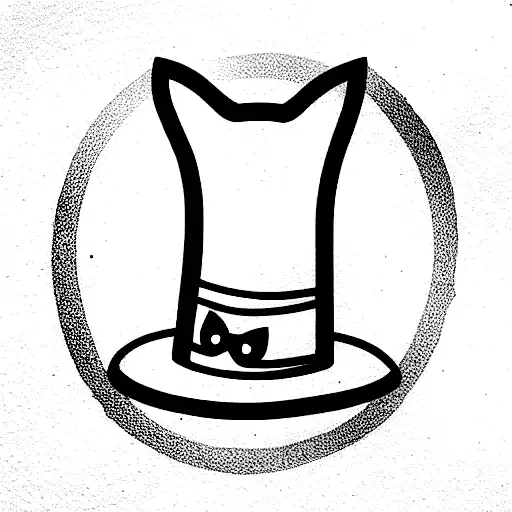 Cat In A Magician Top Hat