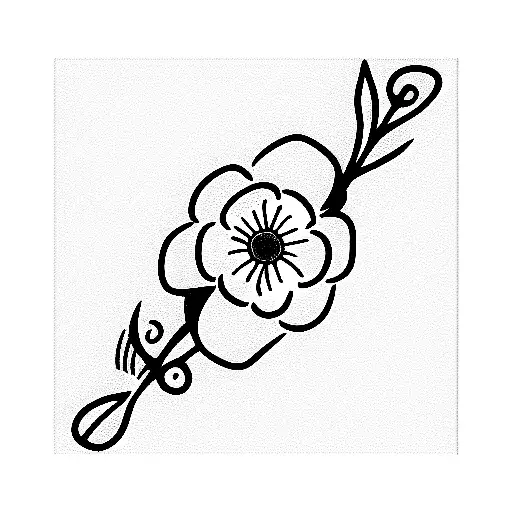 Sketchy Flower Bracelet