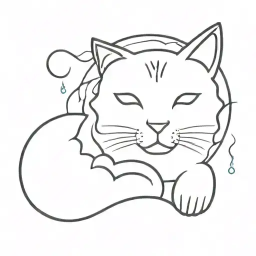 Cat Playing With Cloud