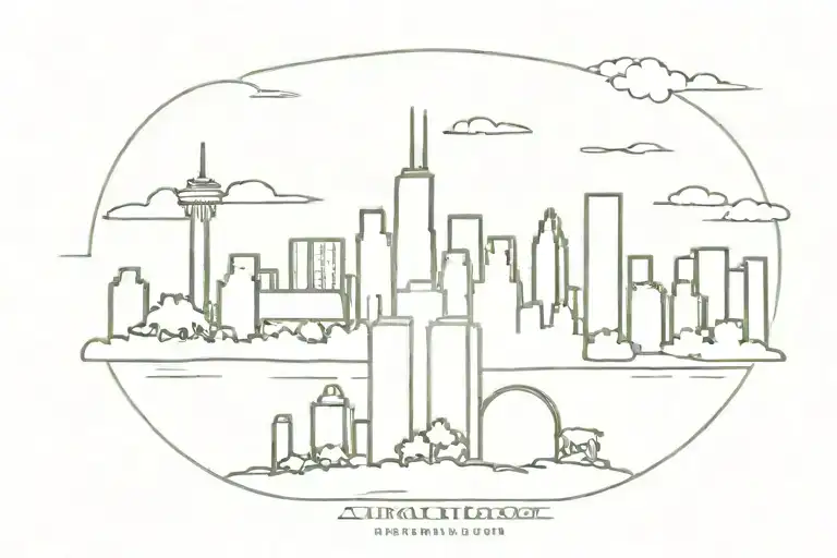 Chicago Skyline To Farm Animal Silhouettes Formed