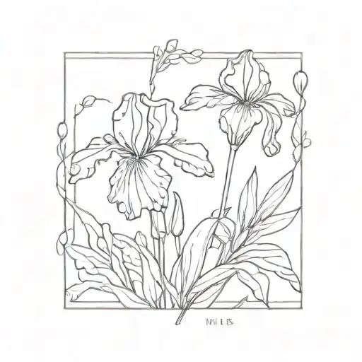 Wild Iris Single Flower