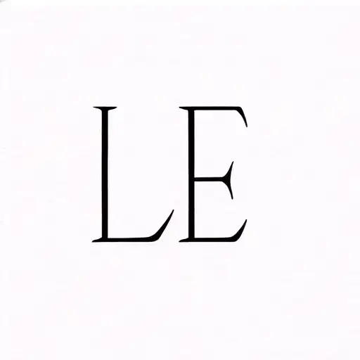 Initials L E Whit Hart Fine Line
