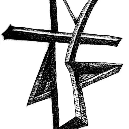 Christian Cross With The Letts Wwvs On It